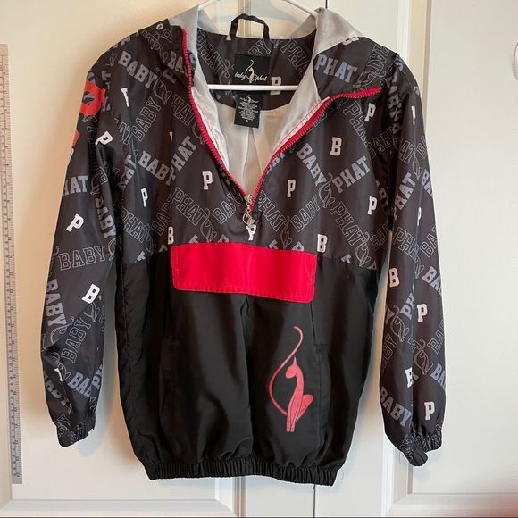 Baby Phat Tops - BABY PHAT SMALL HOODIE WIND BREAKER
